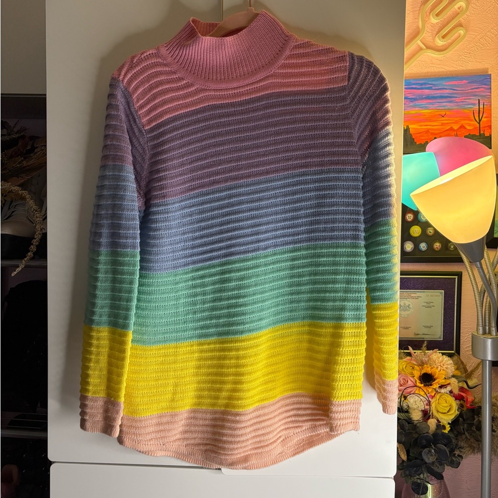Pastel stripe sweater
